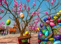 Easter Holiday Scene in Qinhuangdao,Hebei,China.