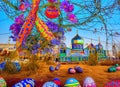 Easter Holiday Scene in Shymkent,OngtÃ¼stik Qazaqstan,Kazakhstan.