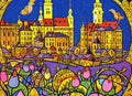 Easter Holiday Scene in Warsaw,Mazowieckie,Poland. Royalty Free Stock Photo