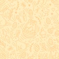 Easter holiday seamless pattern with eggs, rabbits and other elements Royalty Free Stock Photo