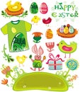 Easter holiday set Royalty Free Stock Photo