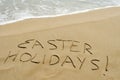 Easter holidays on the beach