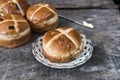 Easter hot cross buns