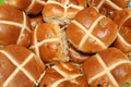 Easter hot-cross buns Royalty Free Stock Photo