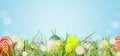 Easter hunt flyer or poster. Royalty Free Stock Photo