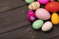 Easter hunt flyer or poster. Royalty Free Stock Photo