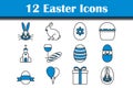 Easter Icon Set Royalty Free Stock Photo