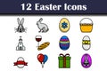 Easter Icon Set Royalty Free Stock Photo