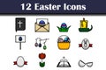 Easter Icon Set Royalty Free Stock Photo