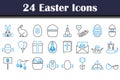 Easter Icon Set Royalty Free Stock Photo
