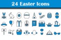 Easter Icon Set Royalty Free Stock Photo