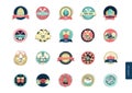 easter icons. Vector illustration decorative design Royalty Free Stock Photo