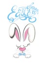 Easter rabbit. Cartoon  bunny. Easter Bunny Vector illustration. Royalty Free Stock Photo