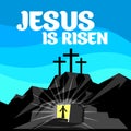 Easter illustration. Jesus Christ is risen Royalty Free Stock Photo