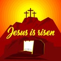 Easter illustration. Jesus Christ is risen Royalty Free Stock Photo