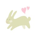 Vector cartoon cute Easter sticker
