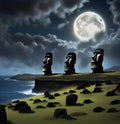 Easter Island depiction