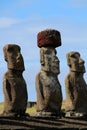 Easter Island Moai- ceremony facility Ahu Tongariki