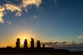 Easter Island, Moais Tahai Archaeological Complex, Rapa Nui National Park, Chile