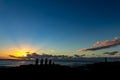 Easter Island, Moais Tahai Archaeological Complex, Rapa Nui National Park, Chile