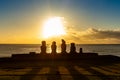 Easter Island, Moais Tahai Archaeological Complex, Rapa Nui National Park, Chile