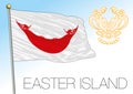 Easter Island official regional flag and coat of arms