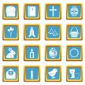 Easter items icons azure