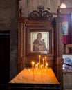 Easter in Jvari Monastery Mtskheta Royalty Free Stock Photo