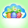 Easter label Royalty Free Stock Photo