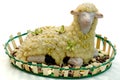 Easter lamb cake typical of the city of Favara in Sicily in Italy handcrafted with almond paste Royalty Free Stock Photo