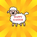 Easter lamb greeting