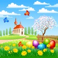 Easter landscape