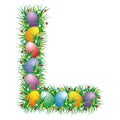 Easter letter L Royalty Free Stock Photo