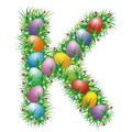 Easter letter K Royalty Free Stock Photo