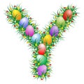 Easter letter Y Royalty Free Stock Photo