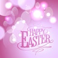 Easter lettering card vector template Royalty Free Stock Photo