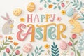 Easter Lettering Design - generated by ai copia Royalty Free Stock Photo