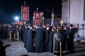 Easter Light procession at Bucharest Patriarchal Cathedral