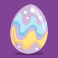 EASTER LITTLE GIRL EGG PURPLE 10