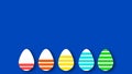 Easter loading concept illustration with egg shape Royalty Free Stock Photo