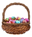 Easter Marble Eggs in Basket