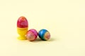 Easter multicolored eggs