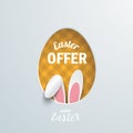 Easter Offer Egg Hole Hare Ears