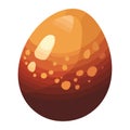 easter orange egg seasonal icon