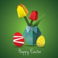 Easter origami card