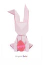 Easter origami rabbit