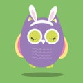 easter owls purple owl 09