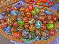 Easter painted eggs of a pisanka Royalty Free Stock Photo