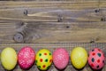 Easter painted eggs. Royalty Free Stock Photo