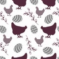 Easter Pattern Royalty Free Stock Photo